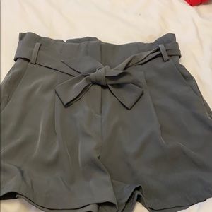 Tie waist shorts